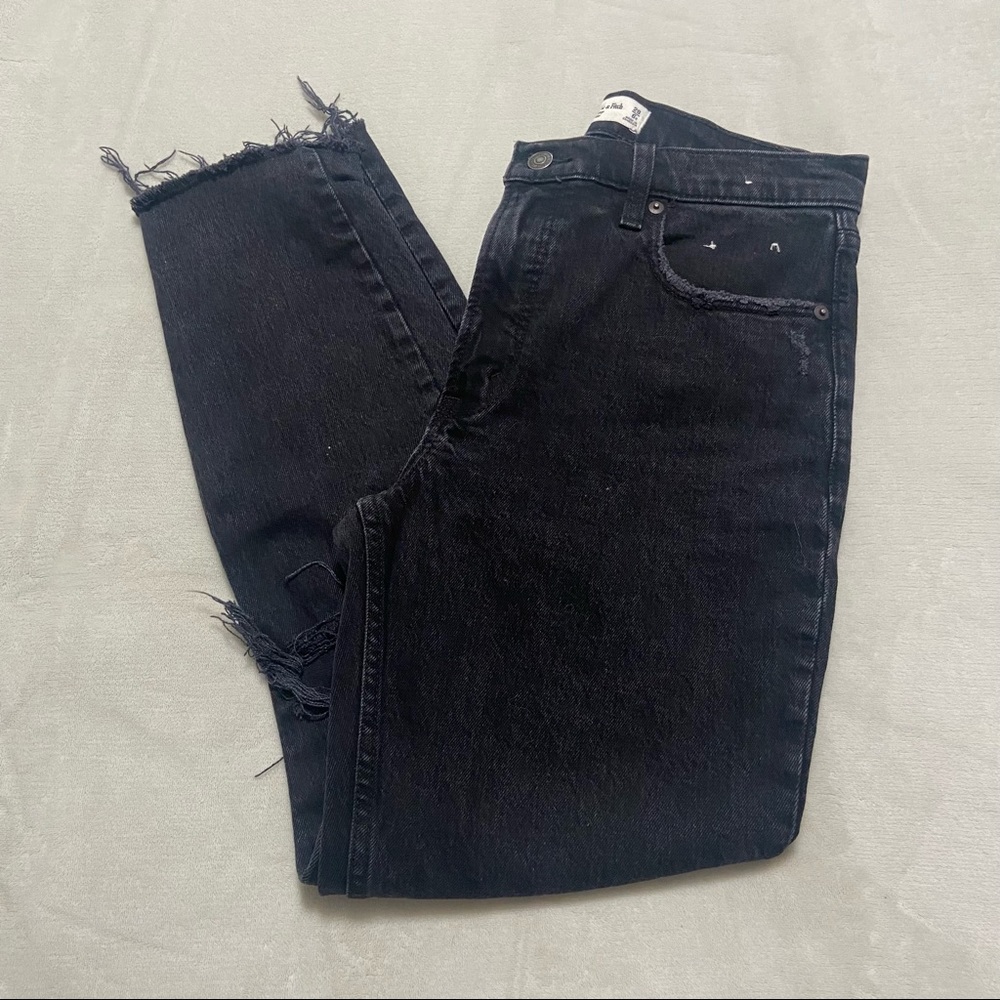 Black High Rise Skinny Jeans - Picture 2 of 7
